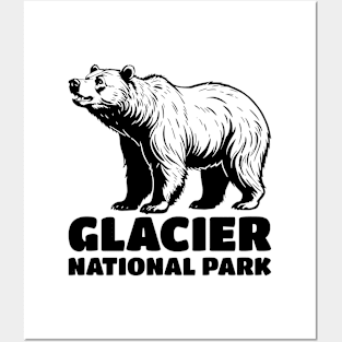 Glacier Grizzly Bear Posters and Art